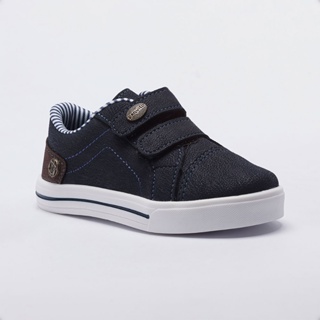 Tênis Infantil Menino Calce Fácil Casual Fecho Ajustável Confortável Âncora 20145 Pequito em Oferta na Shopee