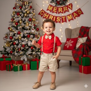 ROUPA DE NATAL MENINO com camisa e bermuda papai noel bebe conjunto natalino