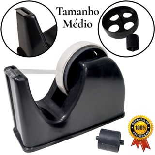 Porta Durex Médio Para Fita Adesiva  Suporte com 2 Adaptadores em Oferta na Shopee