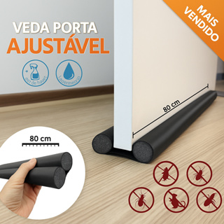 Kit 2 Unidades Protetor Rolinho de  Porta Ajustável  Impermeável em Oferta na Shopee
