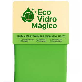 Limpa Vidros E Espelho Ecológico, ECO VIDRO MAGICO PANO Prático Não Solta Fiapos 40x40cm em Oferta na Shopee
