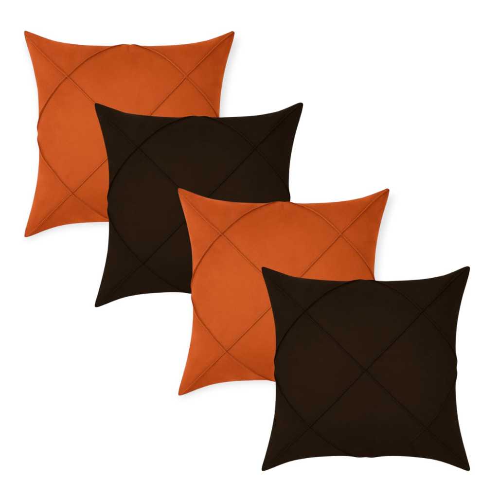 Kit 4 Capas de Almofadas Suede Drapeada Premium em Oferta na Shopee