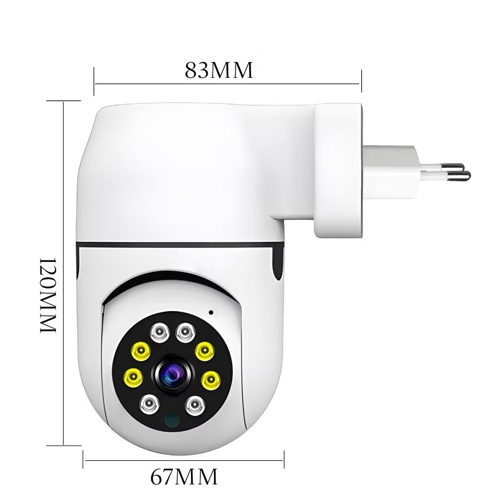 Câmera Tomada Wi-fi facilidade na instalação - Ambiente interno App Yoosee em Oferta na Shopee