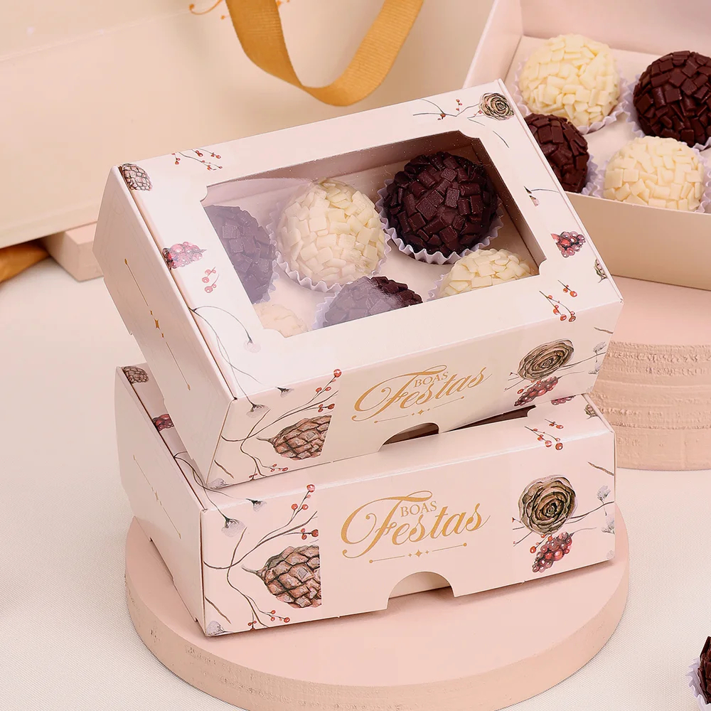 20 CAIXA PARA 6 DOCES NATAL CLASSICA 5078 ( JANGO NATAL 2025 )