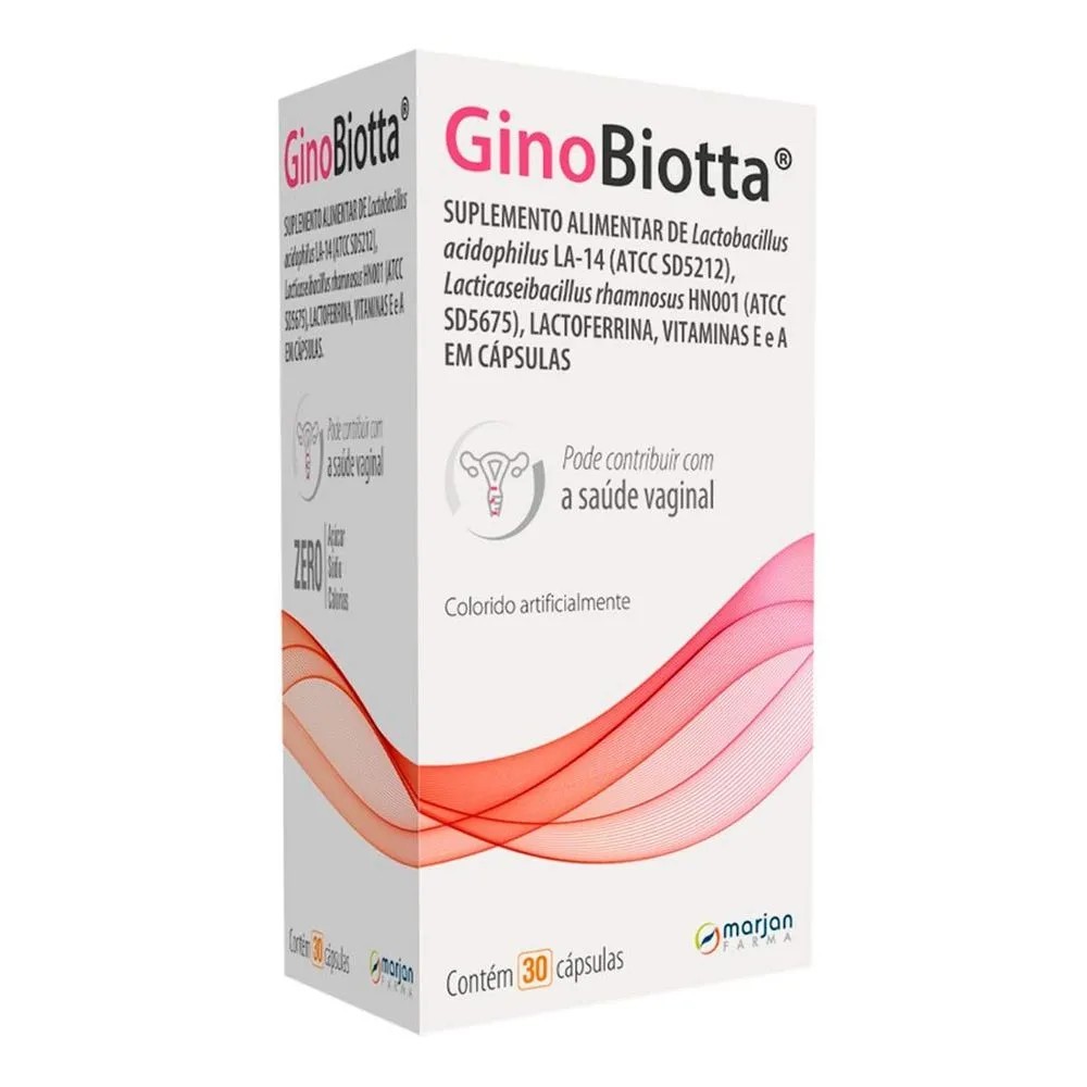 GinoBiotta 30 Cápsulas Marjan Suplemento Alimentar para Saúde Feminina em Oferta na Shopee