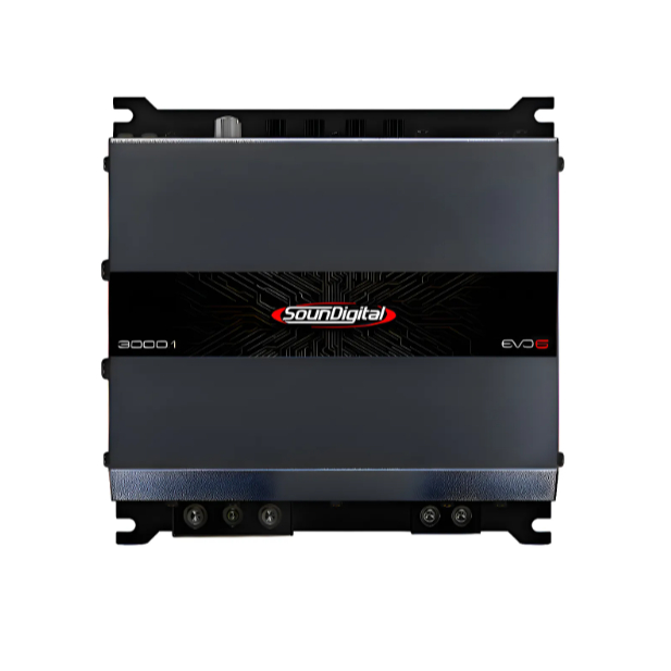 Módulo Amplificador Soundigital 3000.1 Evo 6 Classe D 1 Canal 4 Ohms Sd 3000w Rms 1c Potência Som Automotivo Carro Moto