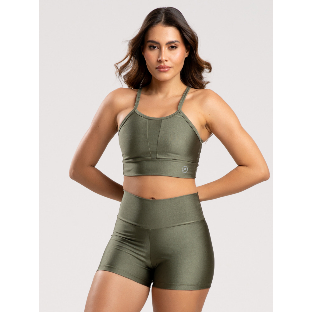 Conjunto Fitness Brilhance Academia Sem Bojo Secagem Rapida Feminina Crossfit Zero Transparencia