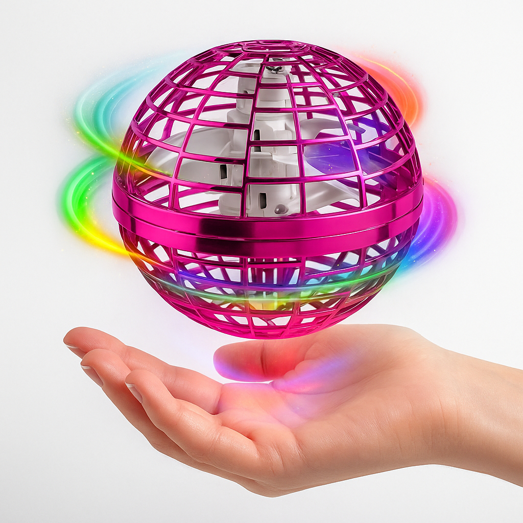 Bola Spinner Voadora Brinquedo Flutuante Boomerang Com Led Drone Divertido