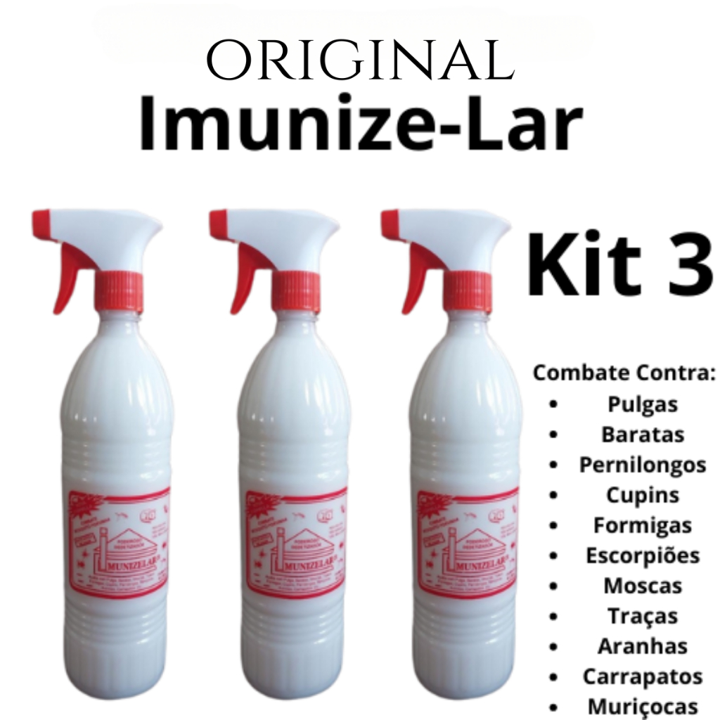 Poderoso Imunizelar Exterminador de Insetos - Formiga, Cupim, Mosquitos, Carrapato, Lagartixa em Oferta na Shopee