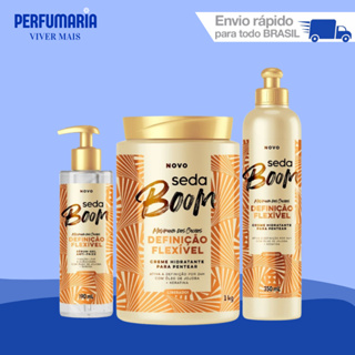 Kit Seda Boom Definição Flexivel - 3 Itens Para Você em Oferta na Shopee