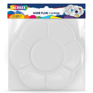 Godê Flor com 14 Cavidades - Acrilex em Oferta na Shopee