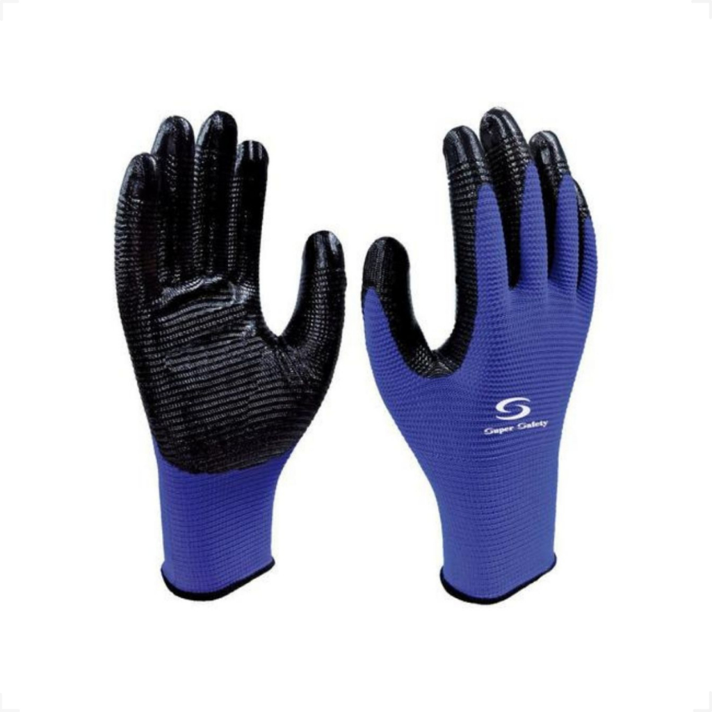 Luva Safety Látex Azul 1006n Multiuso Pedreiro Epi em Oferta na Shopee