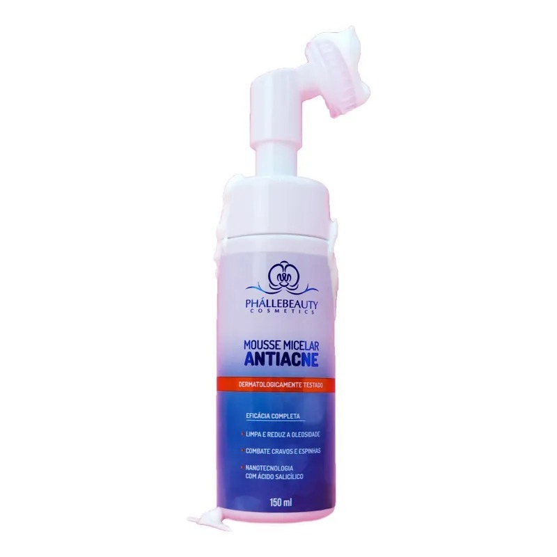 Phállebeauty Mousse Micelar para Limpeza Facial - Antiacne 150ml