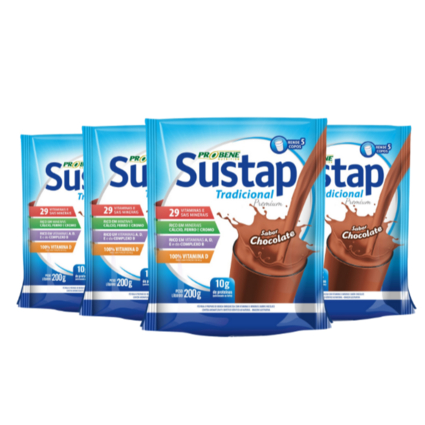 KIT SUSTAP PREMIUM CHOCOLATE 200 g - 4 UNIDADES