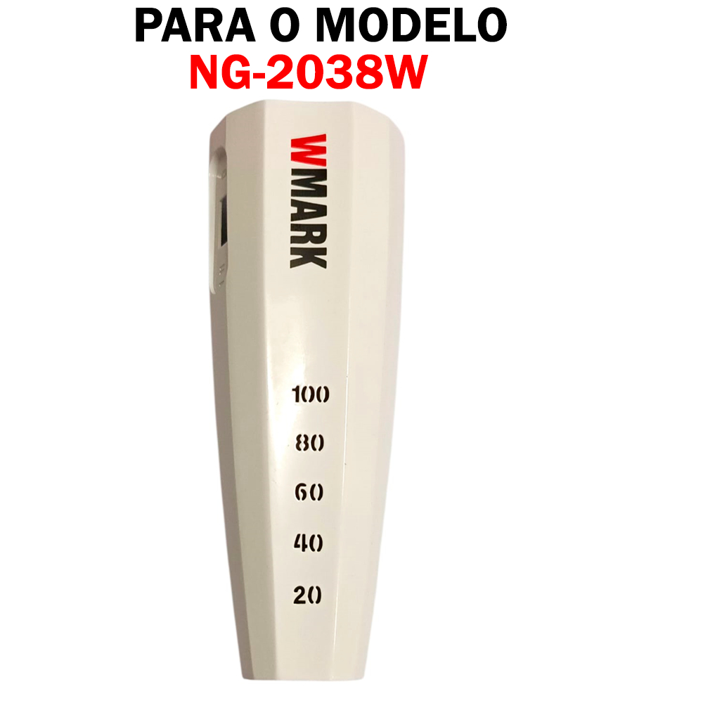 Carcaca Traseira Para Maquina de Cabelo Wmark Ng 2038 Branco