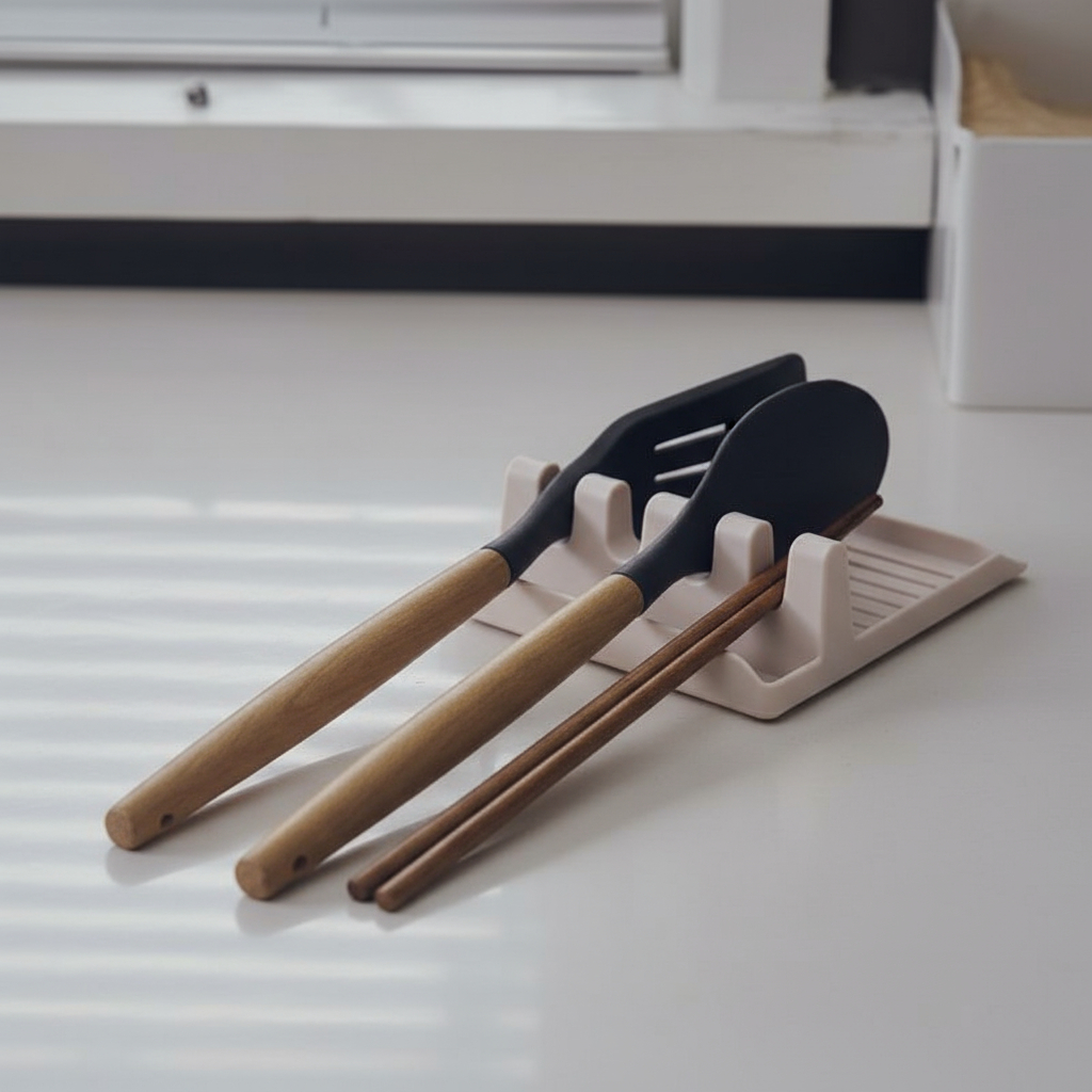 Suporte Para Tampas de Panelas E Colheres Utilidade De Cozinha