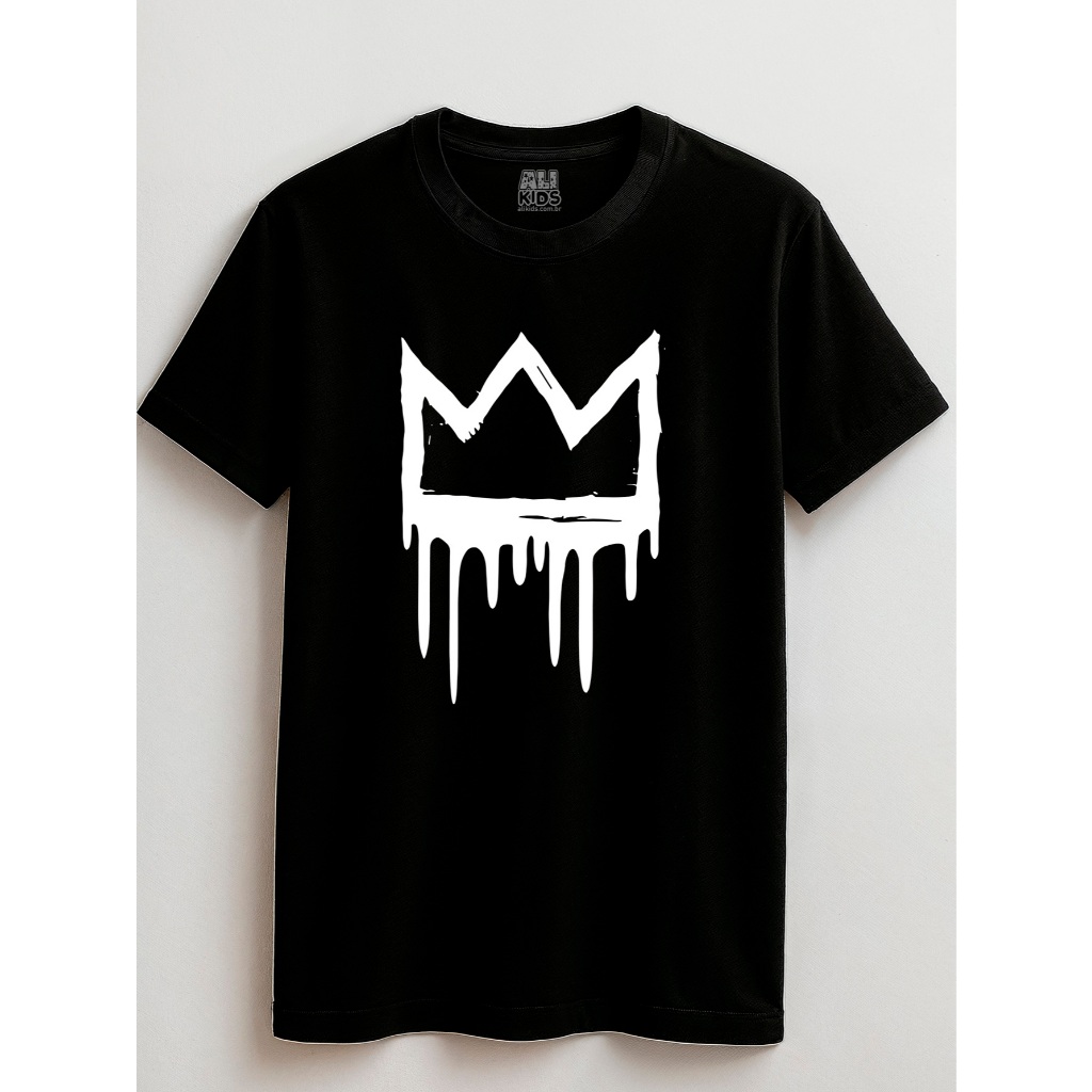 Camiseta Coroa Juvenil e Infantil 2 ao 16 anos Gospel Jesus Unissex