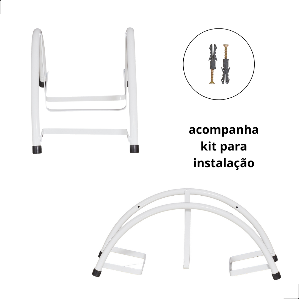 Suporte de Enrolar Mangueira até 50 mts de Aço com Parafusos Barato- ENVIO IMEDIATO