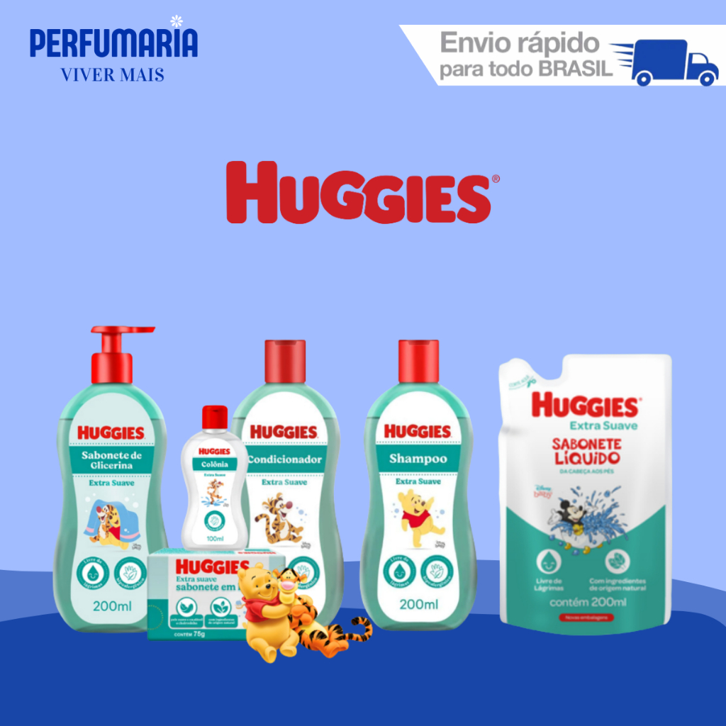 Kit Linha Huggies Extra Suave - Escolha O Seu