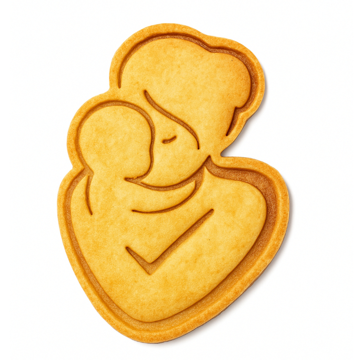 Mãe abraçando filho dia das mães cortador biscoito biscuit cerâmica pasta americana biscoito pascoa