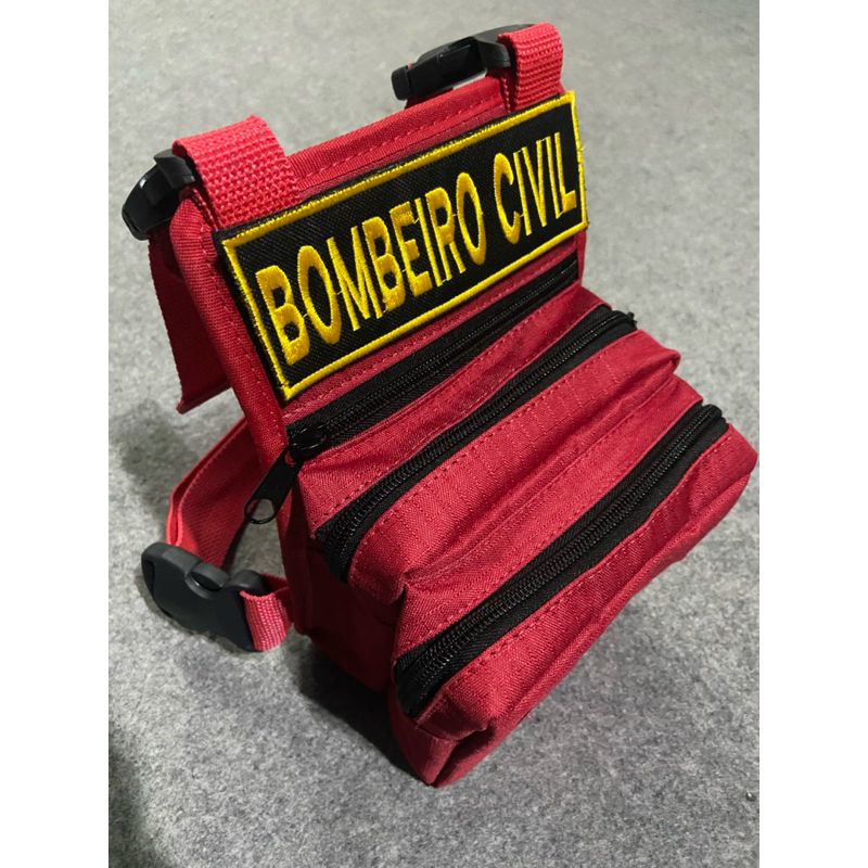 Bornal de Perna Porta Treco Tático C/ 3 Bolsos