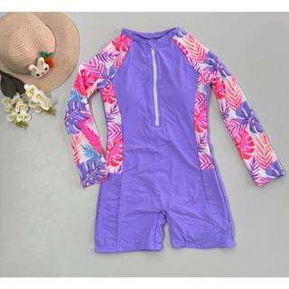 Macaquinho Maiô Juvenil Feminino Praia Proteção UV – Zíper Frontal Estampado (Tam. 10 a 16) em Oferta na Shopee