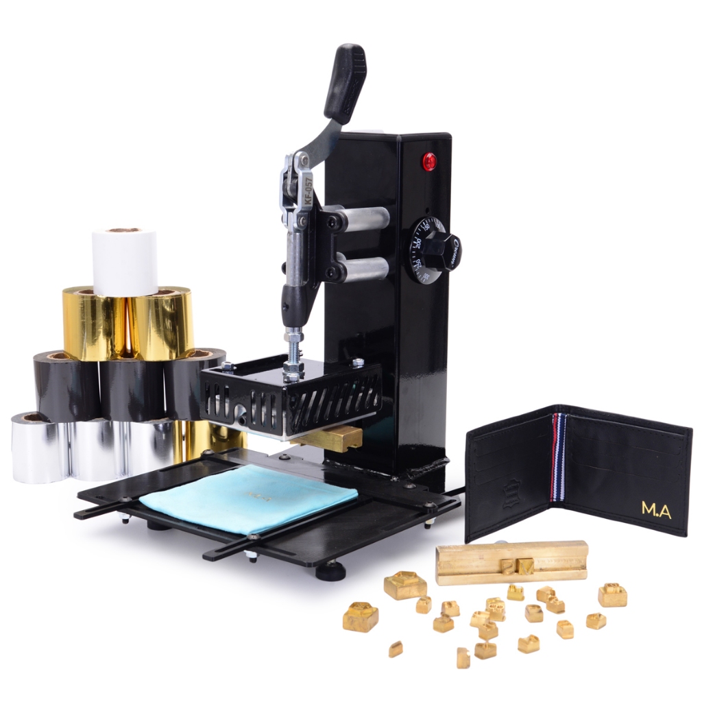 PRENSA HOT STAMP PARA PERSONALIZAR COURO PAPEL MADEIRA