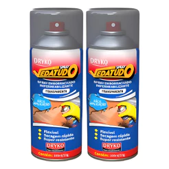 Kit 2 Borracha Líquida Vedatudo Impermeabilizante Spray Calhas Concreto PVC Telhas de fibrocimento reparo tubulação