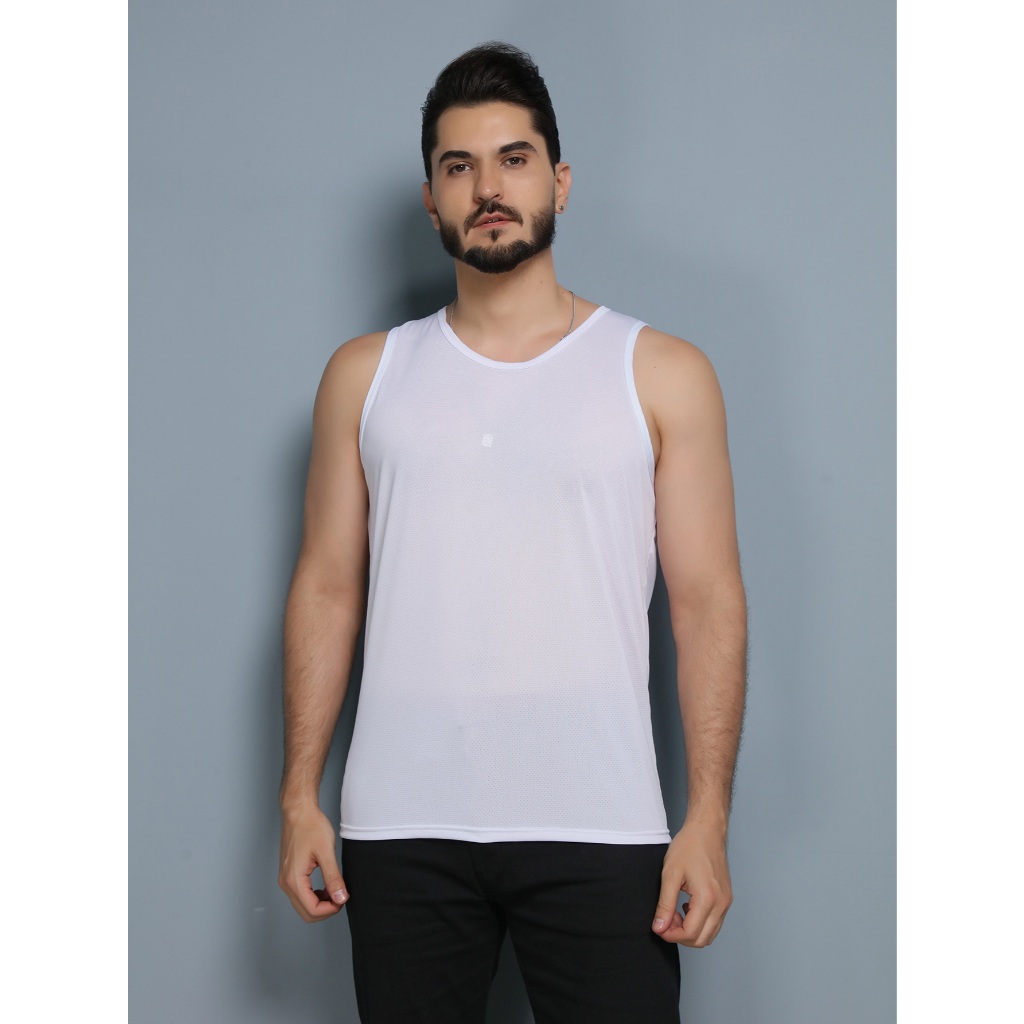 Regata Masculina Dryfit Camisa Sem Manga Academia Slim Fit Treino