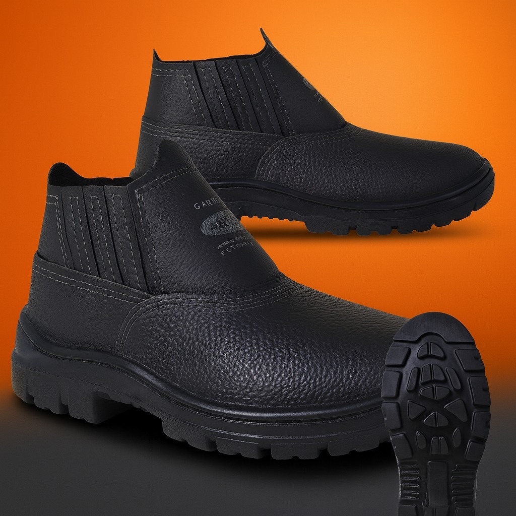 Bota botina de segurança Resistente bico pvc epi Trabalho Segurança Nobuck  Fábrica Indústria em Oferta na Shopee