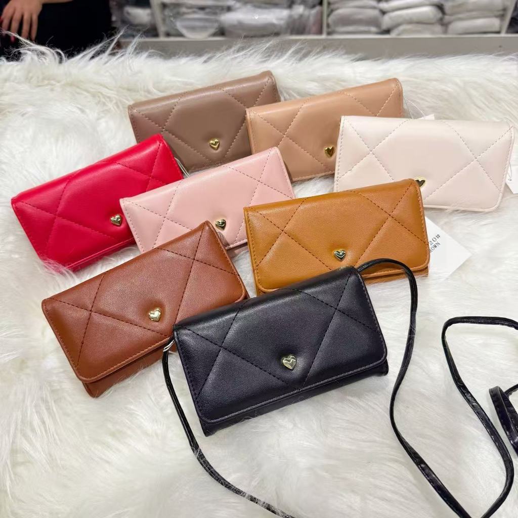 Carteira Comprida Multiuso Feminina / Porta-Cartão com Fivela / Bolsa Fashion para Mulheres(CH820)