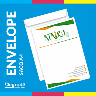 Kit de Envelopes Branco Personalizado cm sua Logo para documentos A4, oficio, contratos, exames. em Oferta na Shopee