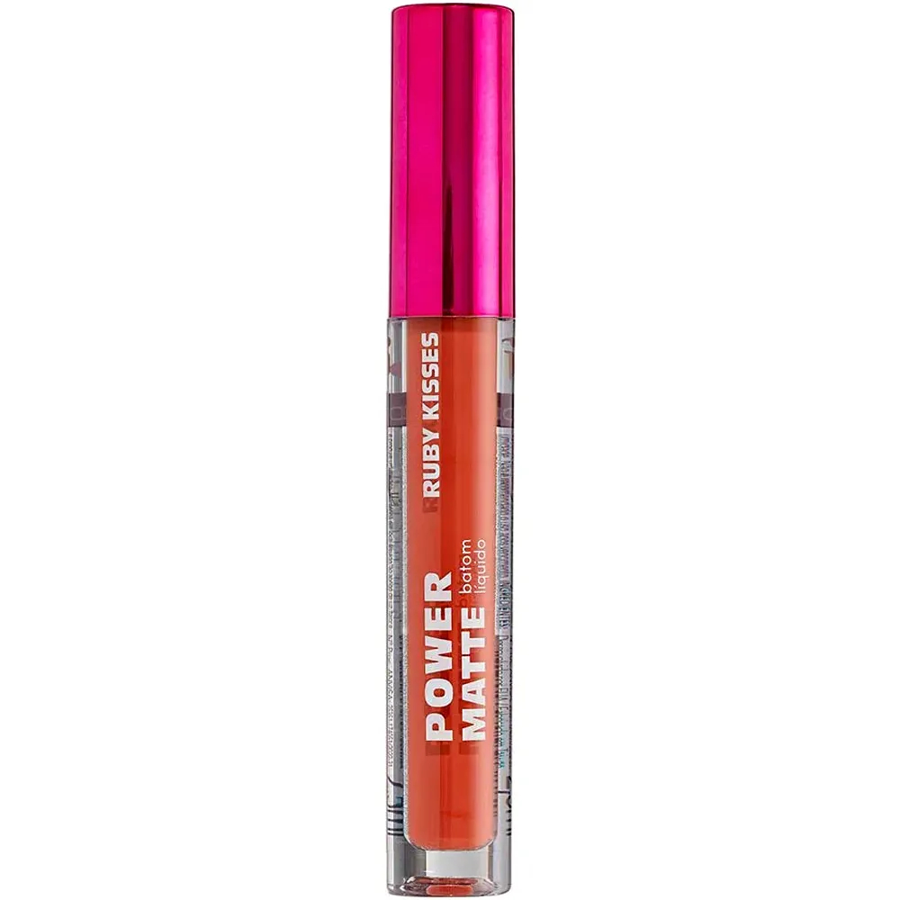 Ruby Kisses Power Matte Batom Líquido 2,5ml - Coral Love