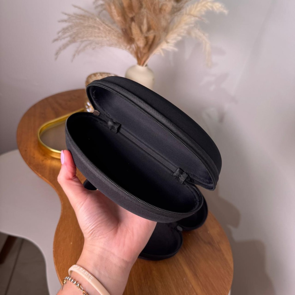 Kit 2 Estojo para Óculos de Sol com Flanela Porta Óculos Case com Zíper de Óculos de Corrida em Oferta na Shopee