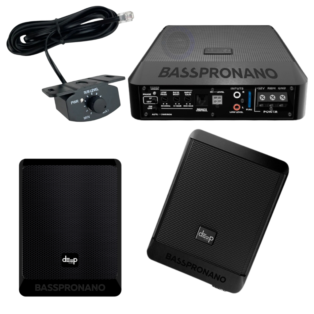 Caixa Slim Amplificada 200w Bass Pro Nano  6x8 Deep Camionete Subwoofer
