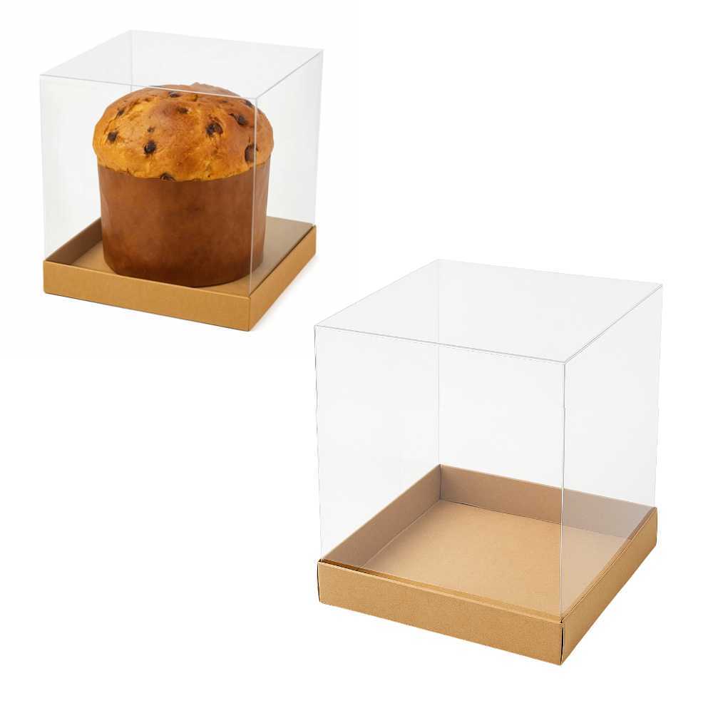 Caixas Tampa Acetato Para Mini Bolos, Tortas, Lembrancinhas, Canecas e Panetones 15x15x15cm em Oferta na Shopee