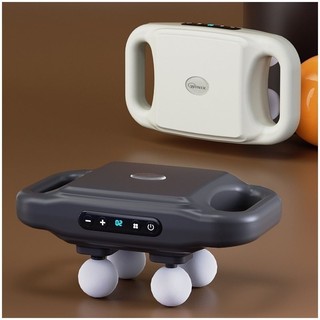 Massageador Elétrico Corporal com 6 Pontas – Pistola de Massagem Muscular Profunda