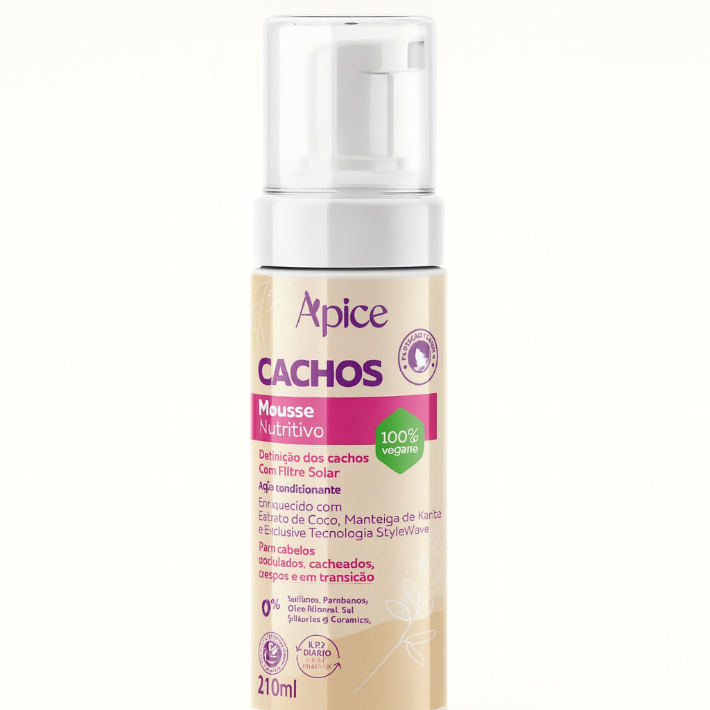 Apse Mousse Finalizador Nutritivo Cachos 210 ml - Apice em Oferta na Shopee