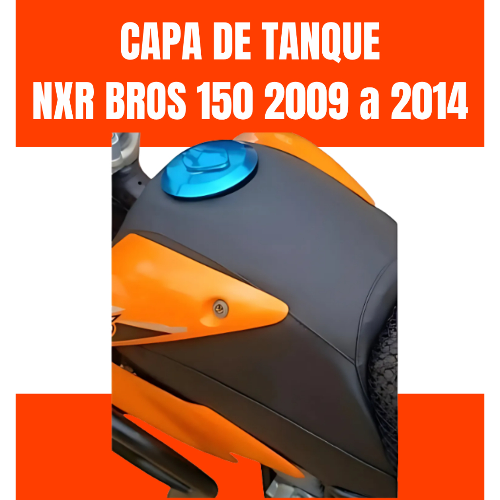 Capa Tanque Nxr Bros 150 Anos 2009 Até 2014 Preto