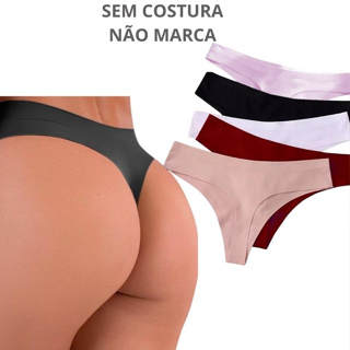 Kit Calcinhas Fio Corte a Laser Invisível e Confortável em Oferta na Shopee