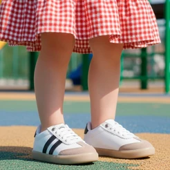 Tênis Infantil Ortopasso Casual Menina Feminino Sola Reta Escolar Confortável Colorido Estilo S
