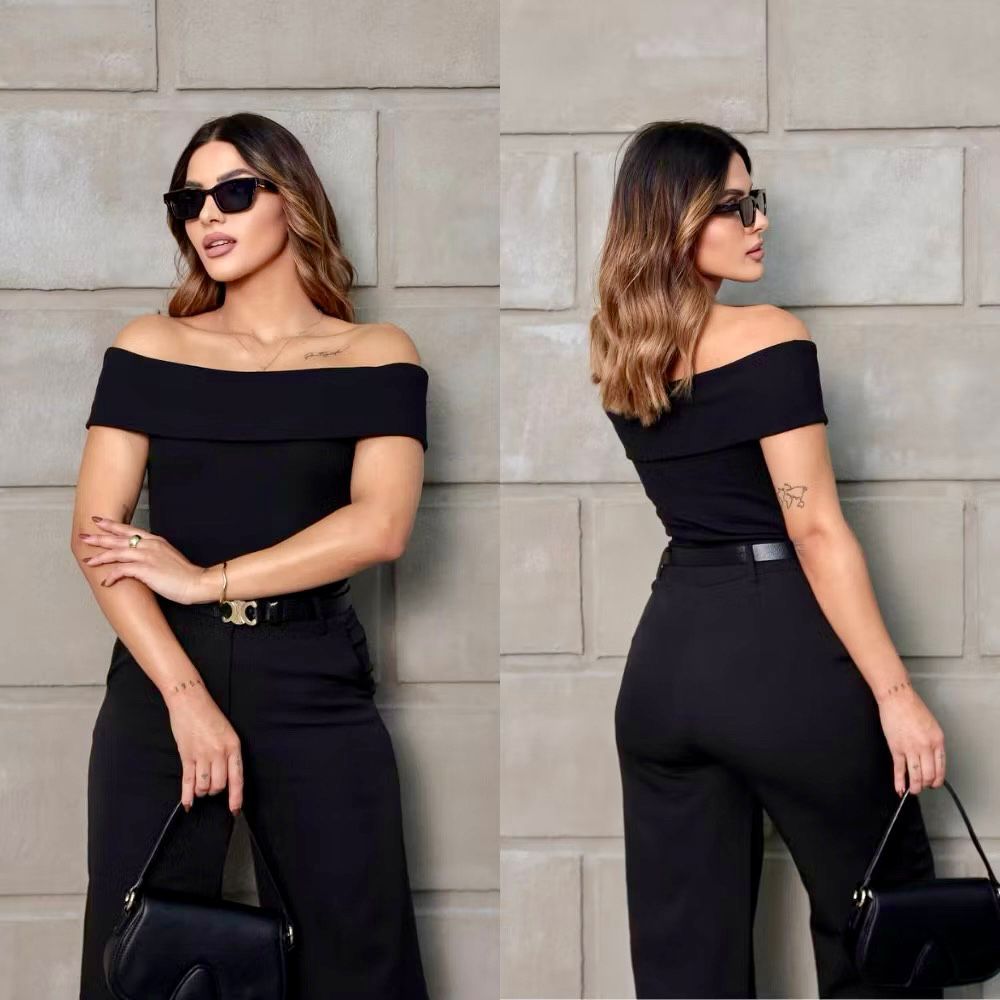 Blusa Feminina Elegante Suplex Premium Ciganinha Ombro a Ombro Casual Trabalho Estilosa em Oferta na Shopee