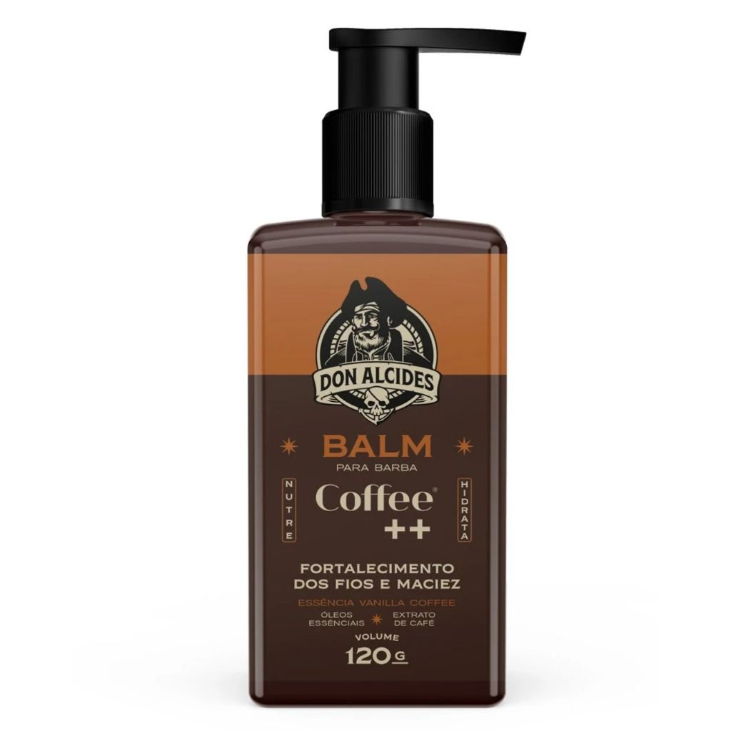 BALM HIDRATANTE PARA BARBA DON ALCIDES COFFEE++ 120G