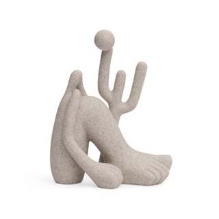 Escultura Abapuru Pequena Off White Em Poliresina 17cm Decoração Casa Elegante em Oferta na Shopee