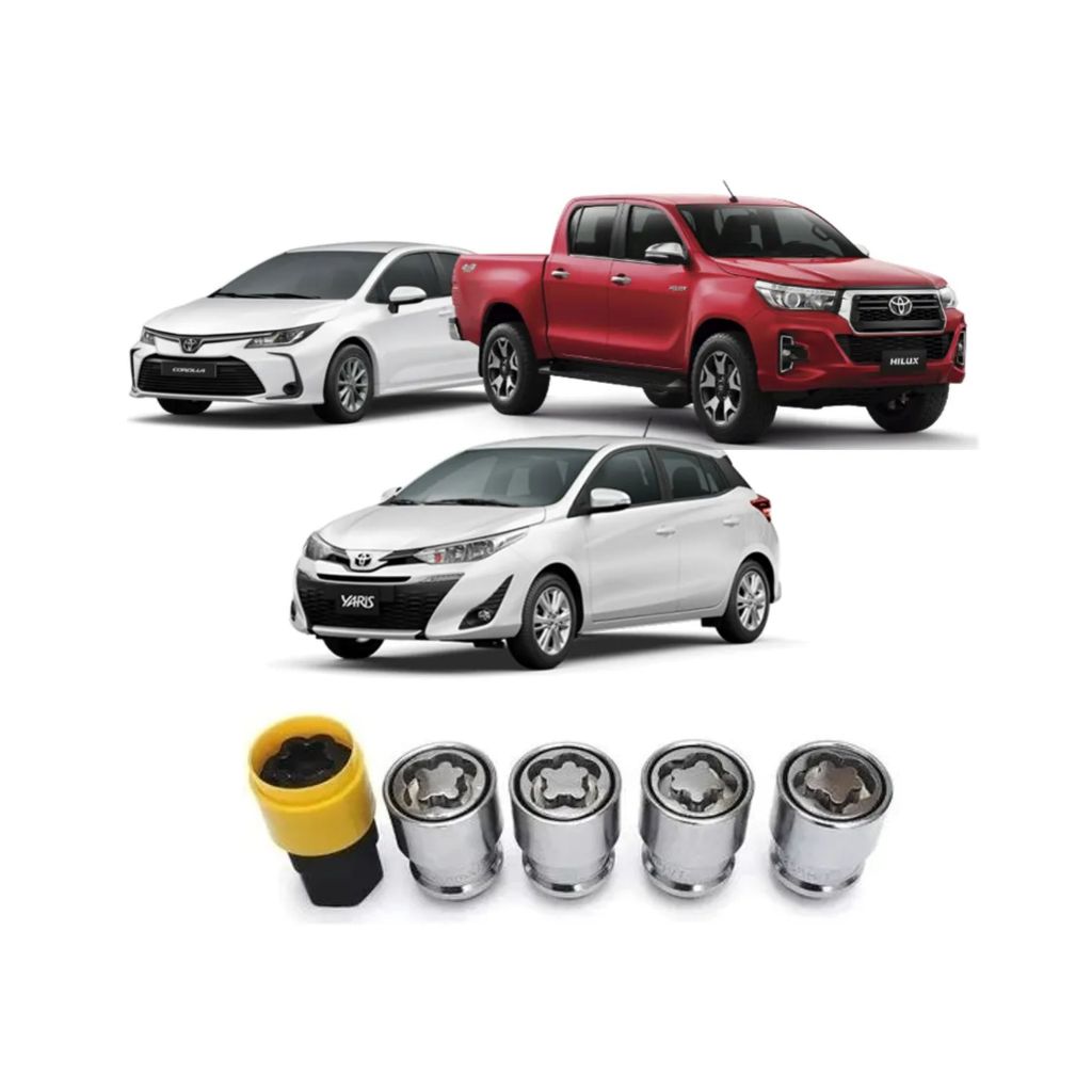 Parafuso Porca Antifurto Rodas Corolla Hillux Etios Yaris