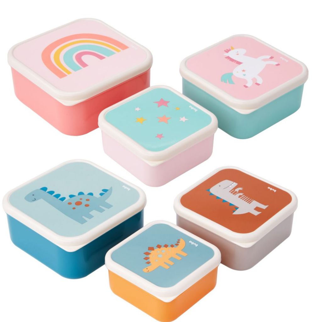 Kit 3 Potinhos Infantil Buba Lanche Bebê Lancheira Criança Escolar Bebe Lanche Pote Viagem Frutinhas