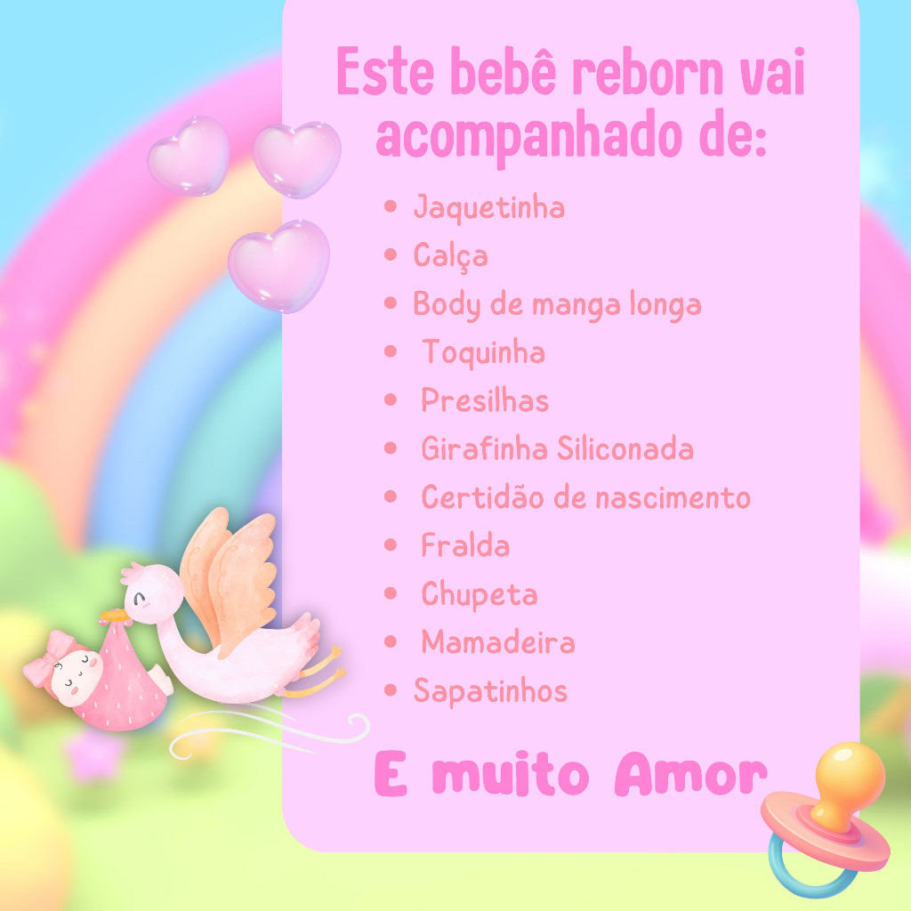 Boneca Reborn Bebê Menina Realista de Silicone Original Girafinha Luxo — foto 9