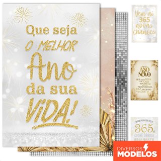 Painel de Festa Decoração Ano Novo Reveillon  Retangular Sublimado Em Tecido 1,50x2,20m em Oferta na Shopee