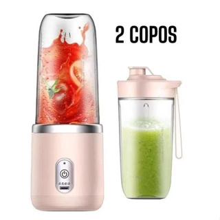KIT 1 Mini Liquidificador + 1 Copo portátil De Suco De Alimentos 400ML 6 Lâminas Espremedor Elétric---XP em Oferta na Shopee