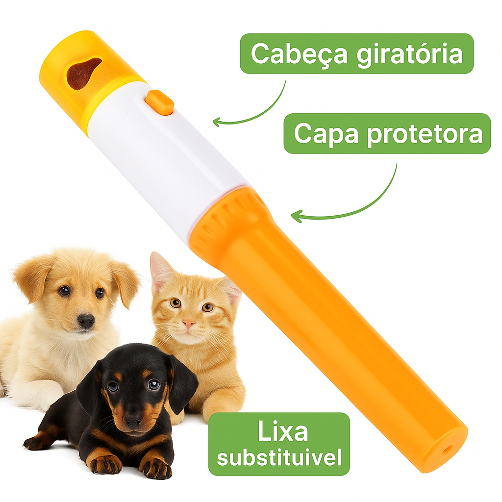 Lixador Elétrico de Unhas para Pets – Pet Pedicure - Qualidade Premium - Envio Imediato- Z4029